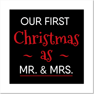 Our First Christmas As Mr. and Mrs. Posters and Art